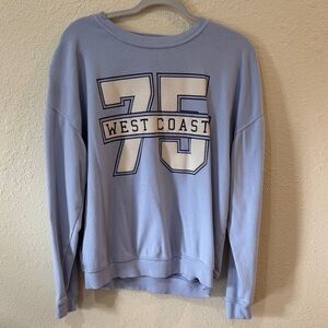 Light Blue "West Coast 75" Pullover Sweatshirt